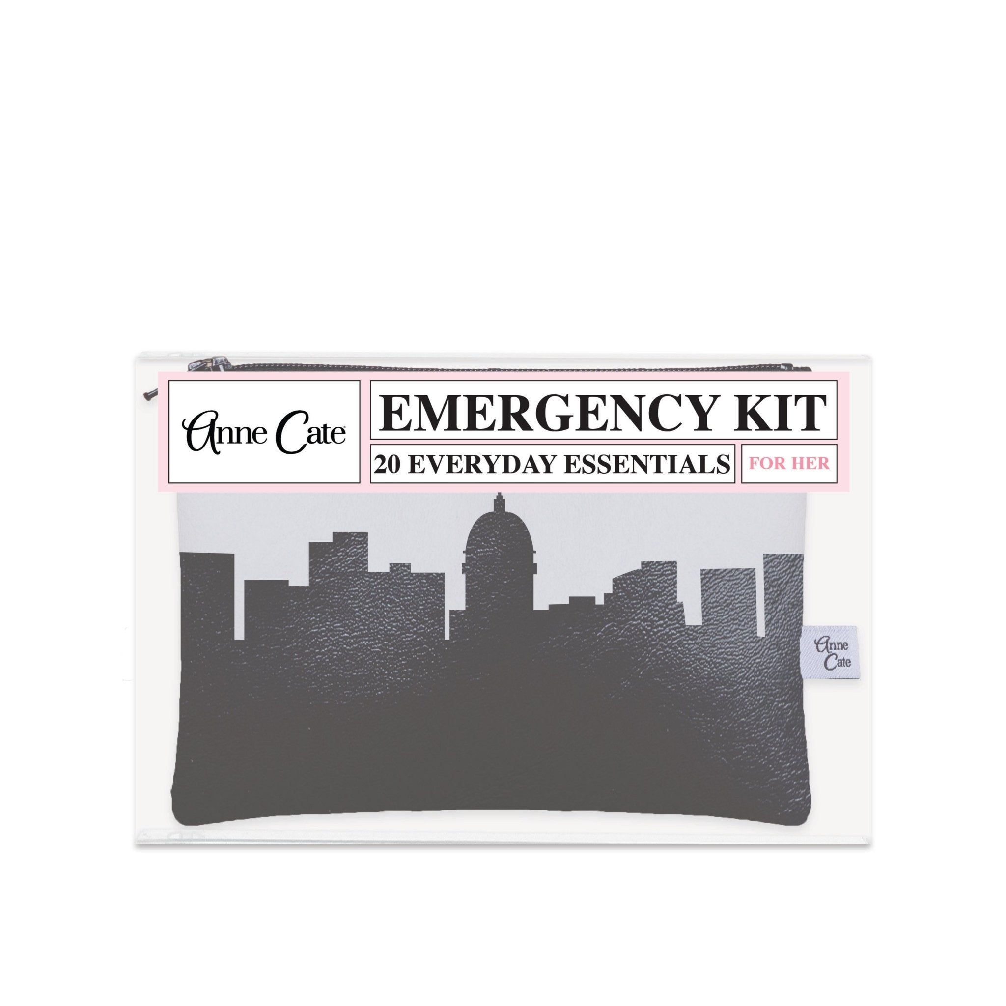 Madison WI Skyline Mini Wallet Emergency Kit - For Her - Anne Cate