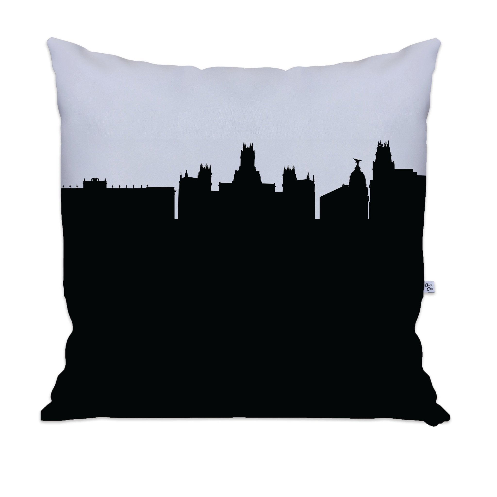 Madrid Spain Skyline Large Throw Pillow - Anne Cate