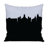 Madrid Spain Skyline Large Throw Pillow