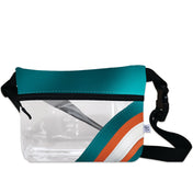 Miami Dolphins Football Stadium Clear Stripe Game Day Fanny Pack - Anne Cate