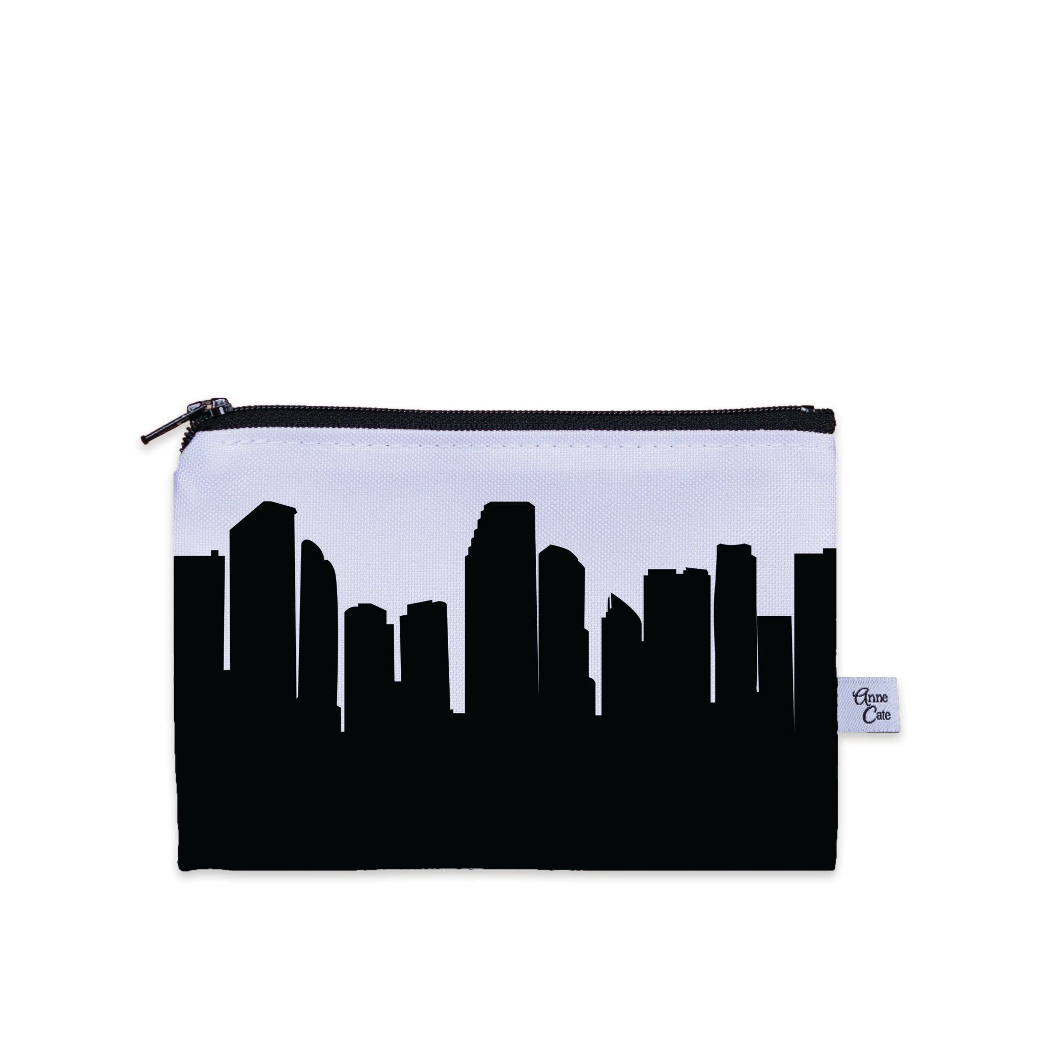 Miami FL Skyline Canvas Mini Purse - Anne Cate