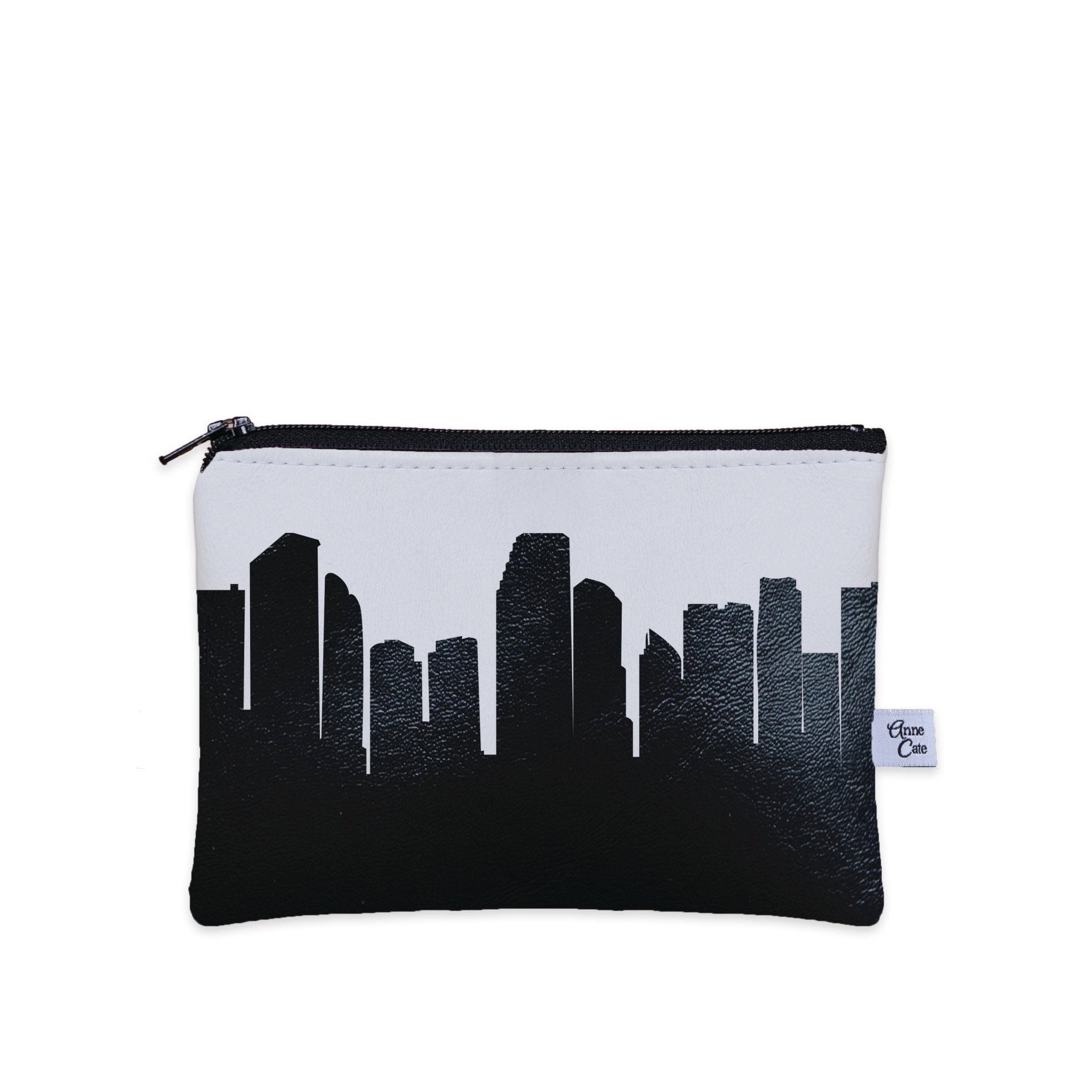 Miami FL Skyline Vegan Leather Mini Wallet - Anne Cate