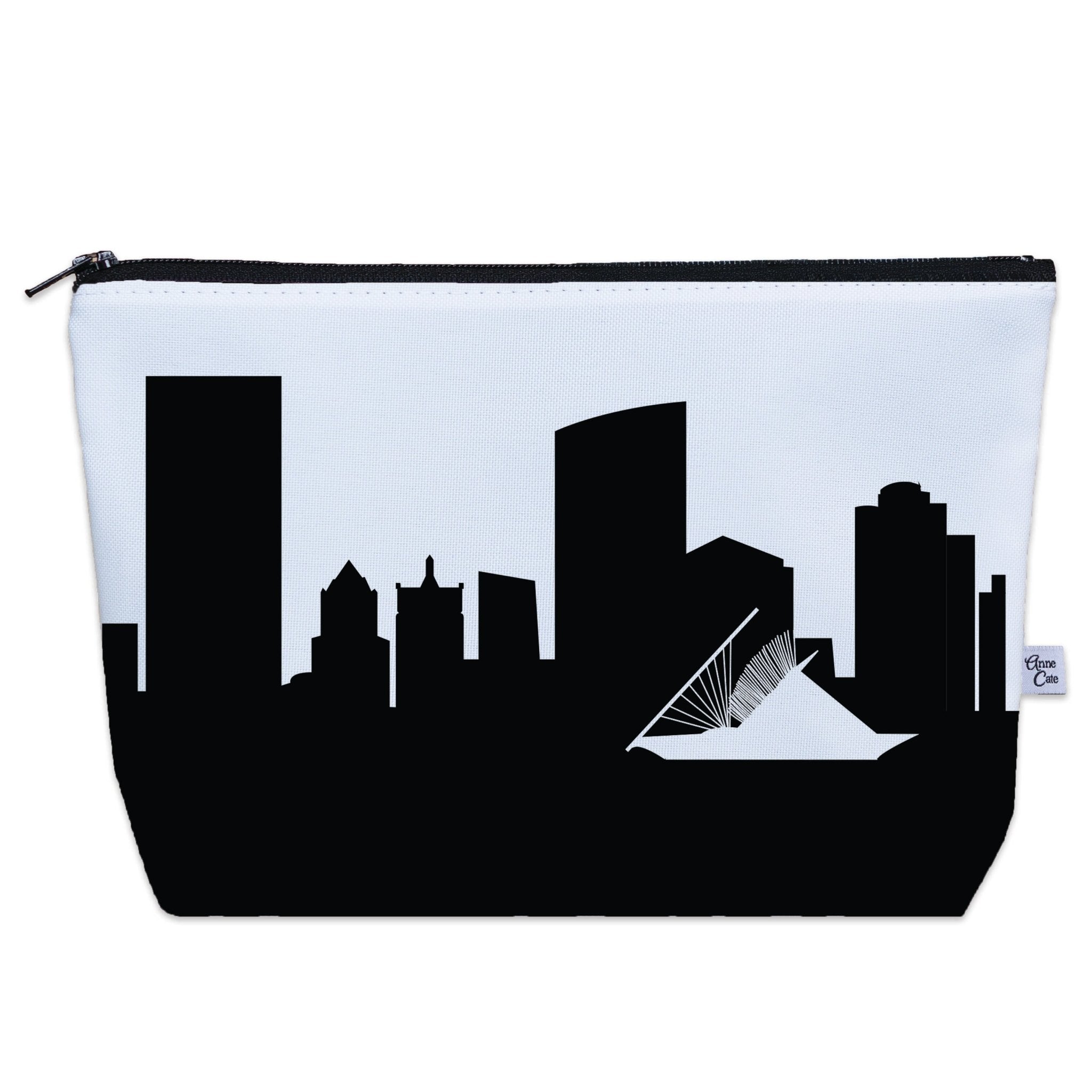 Milwaukee WI Skyline Cosmetic Makeup Bag - Anne Cate