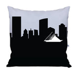 Milwaukee WI Skyline Large Throw Pillow