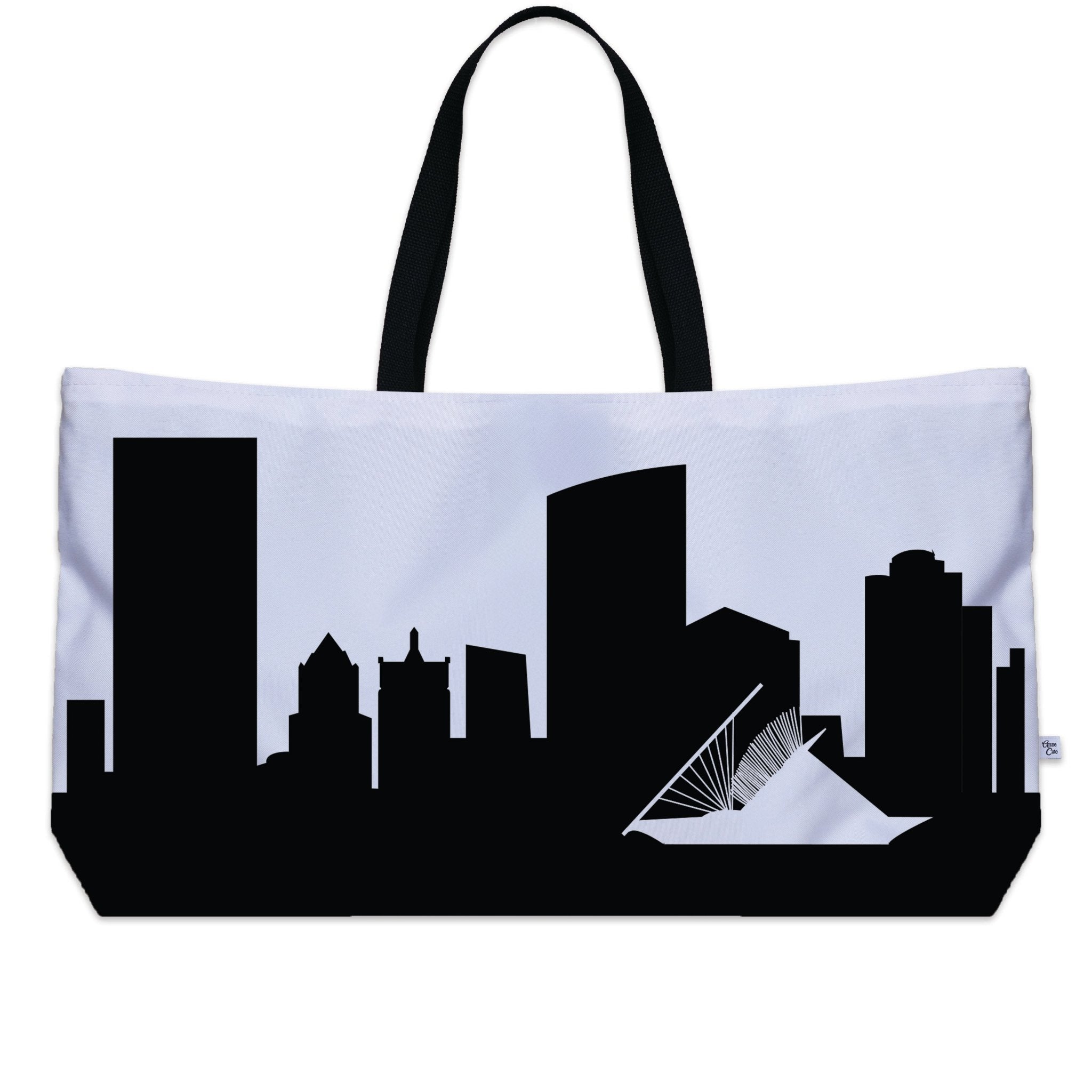 Milwaukee WI Skyline Weekender Tote - Anne Cate