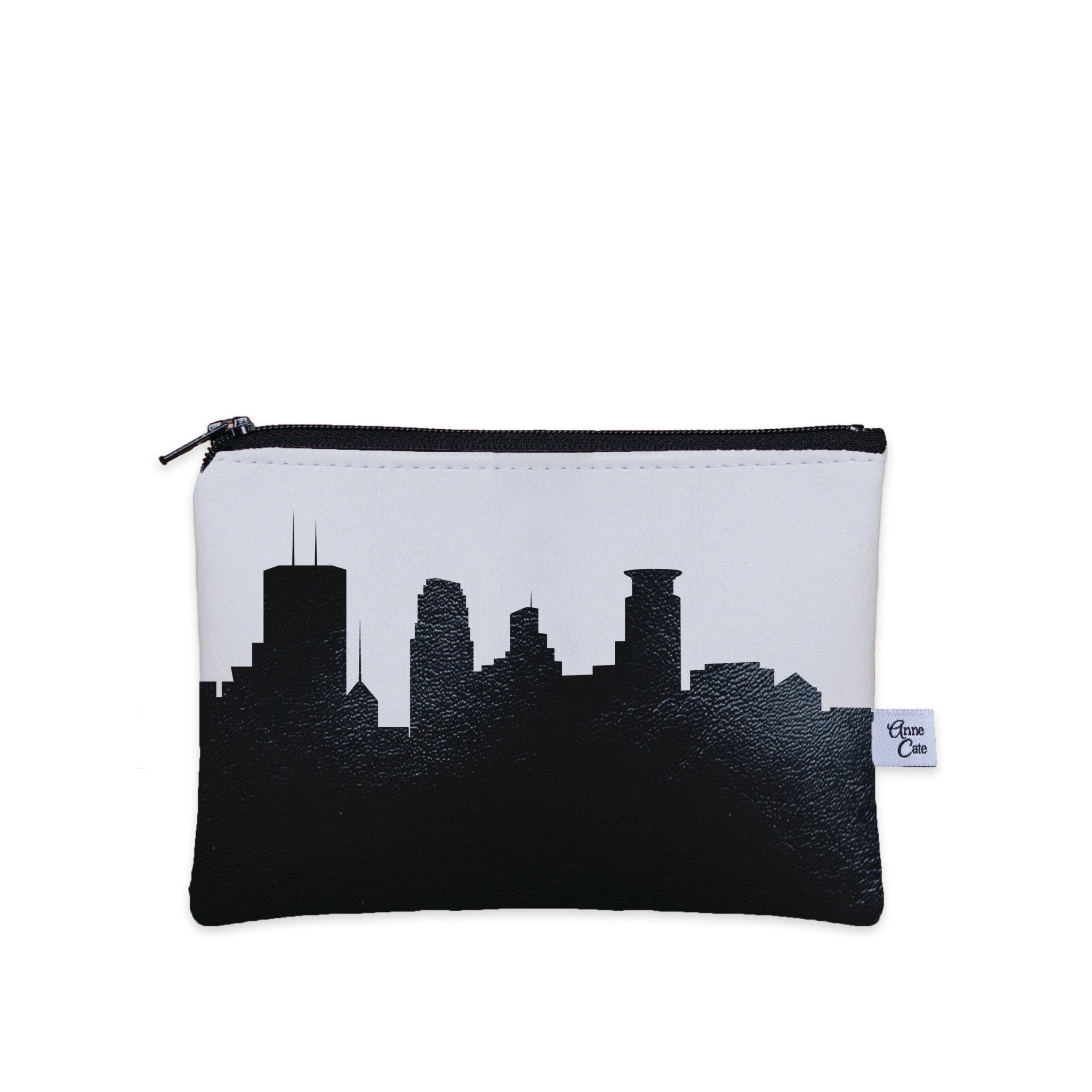 Minneapolis MN Skyline Vegan Leather Mini Wallet - Anne Cate