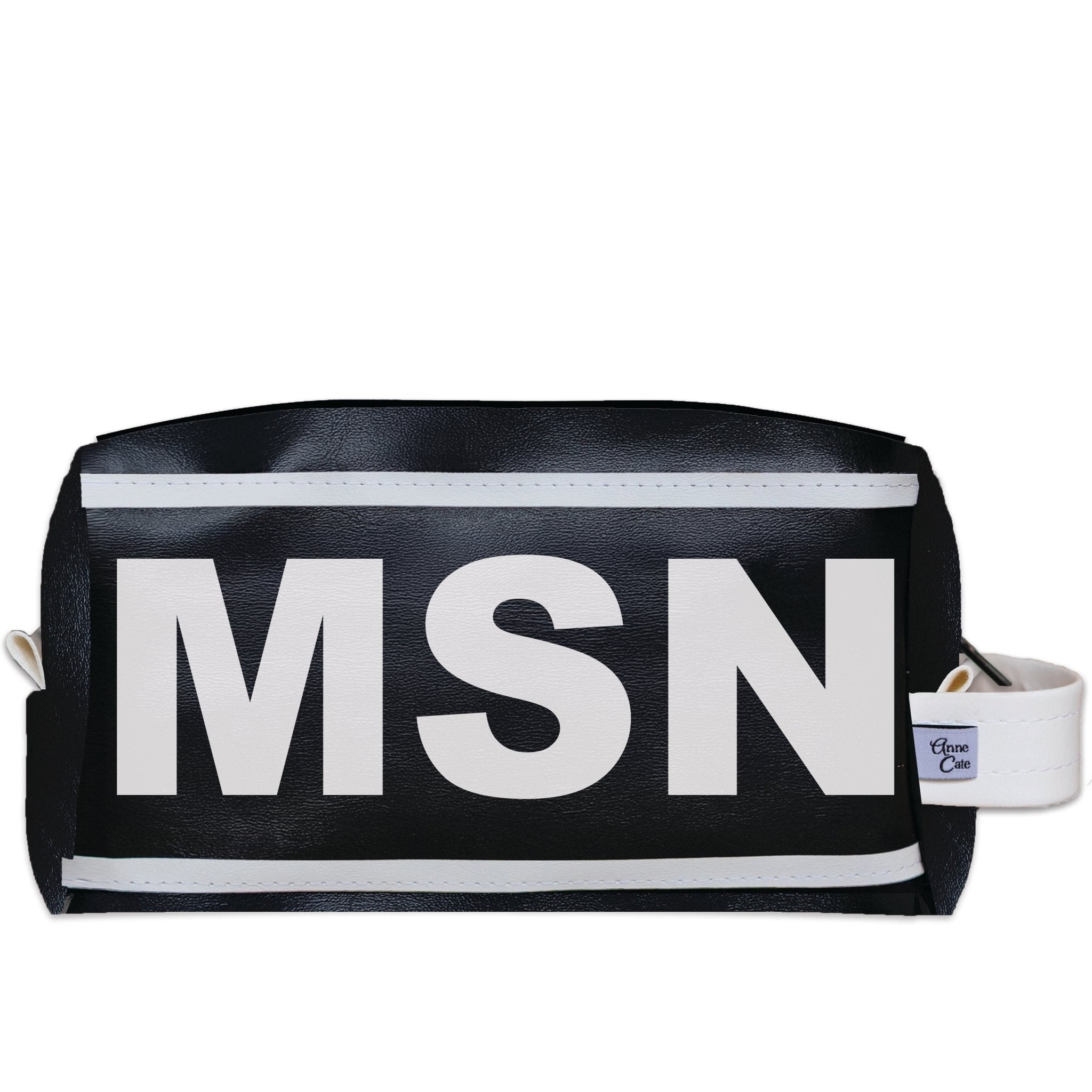 MSN (Madison) City Abbreviation Travel Dopp Kit Toiletry Bag - Anne Cate