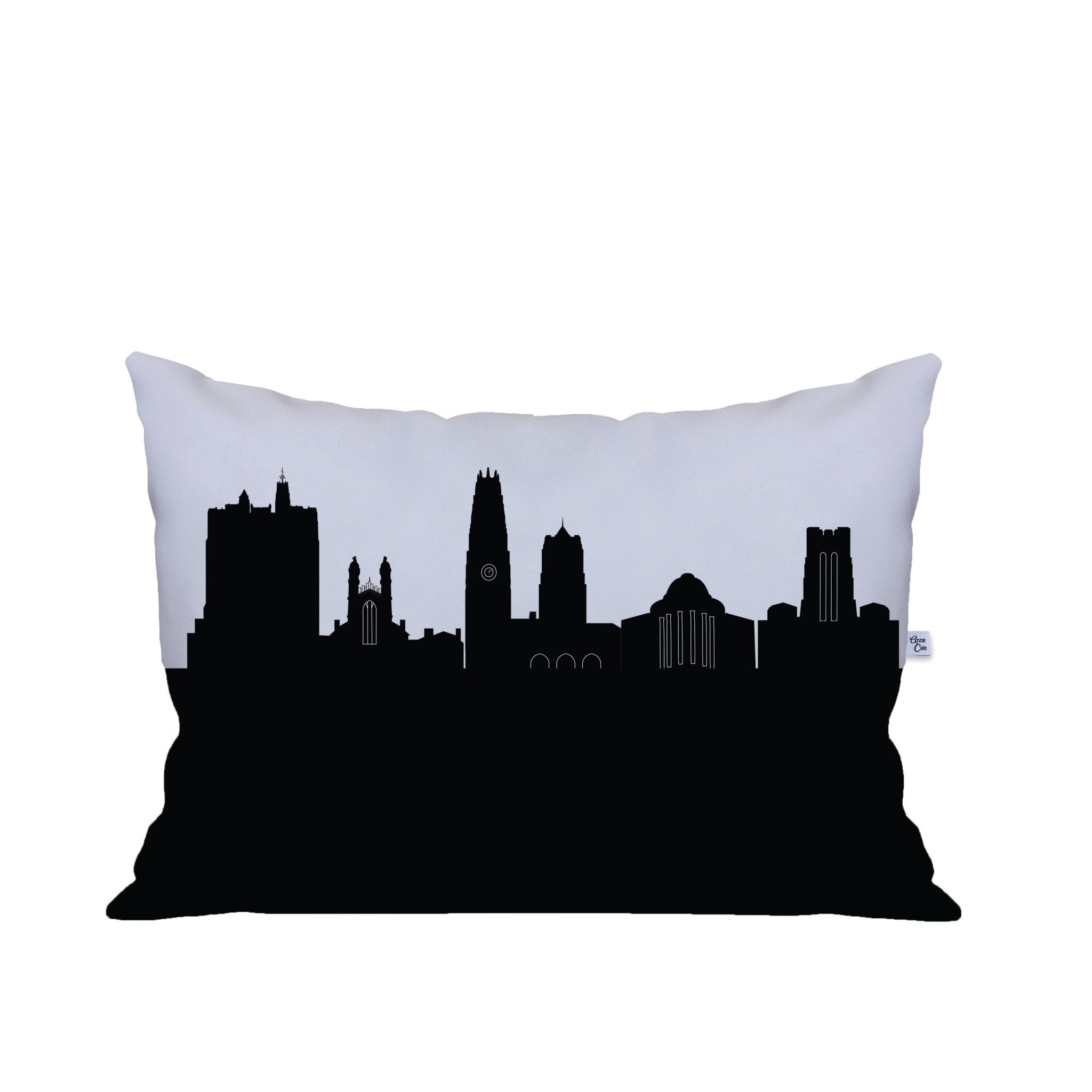 New Haven CT (Yale University) Skyline Lumbar Pillow - Anne Cate