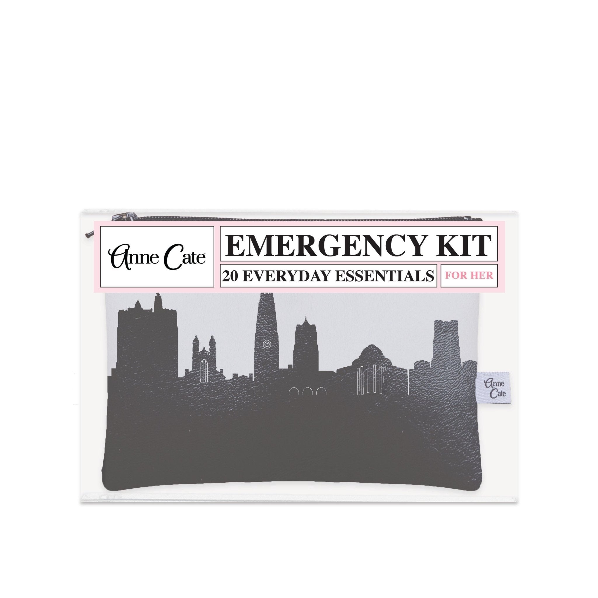New Haven CT (Yale University) Skyline Mini Wallet Emergency Kit - For Her - Anne Cate