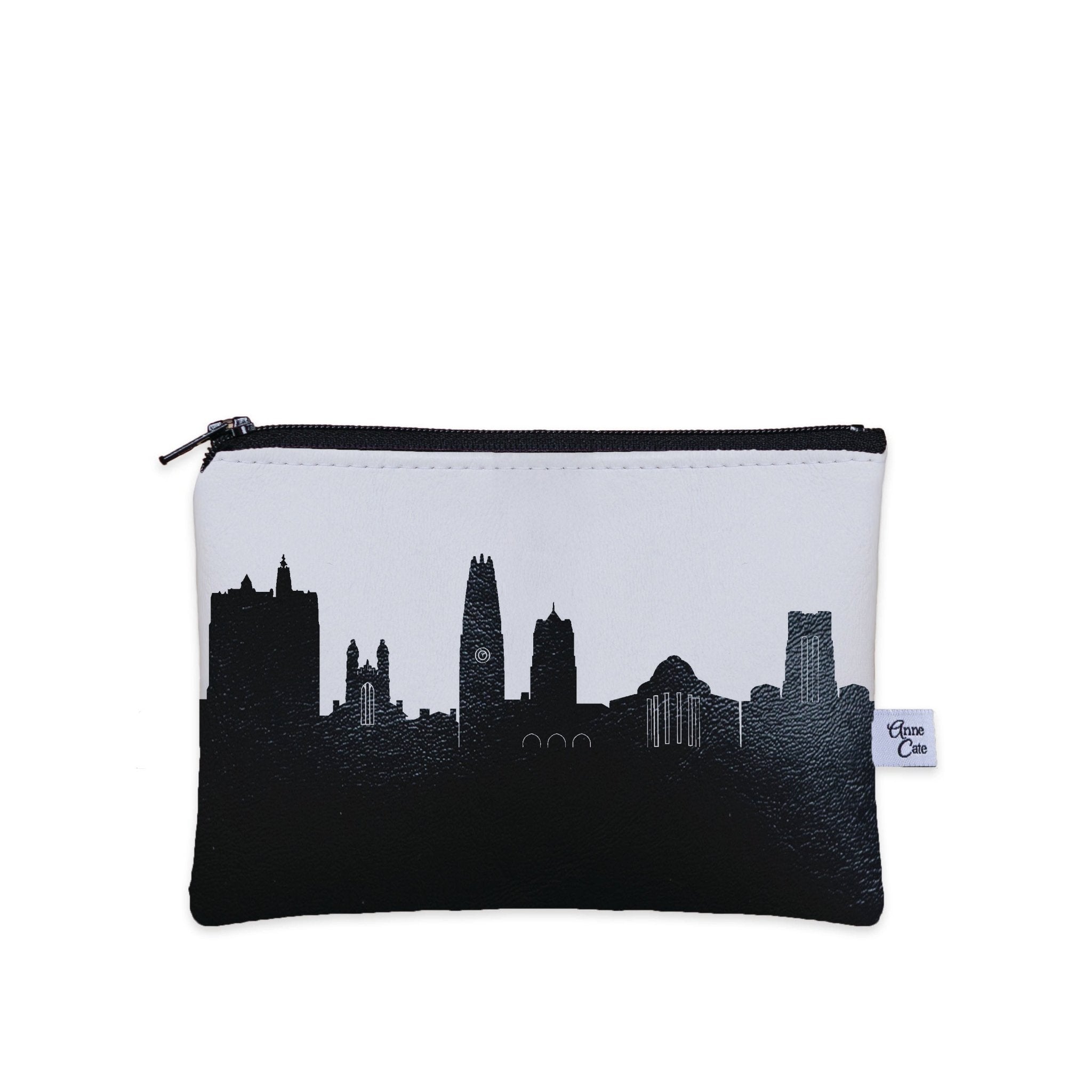 New Haven CT (Yale University) Skyline Vegan Leather Mini Wallet - Anne Cate