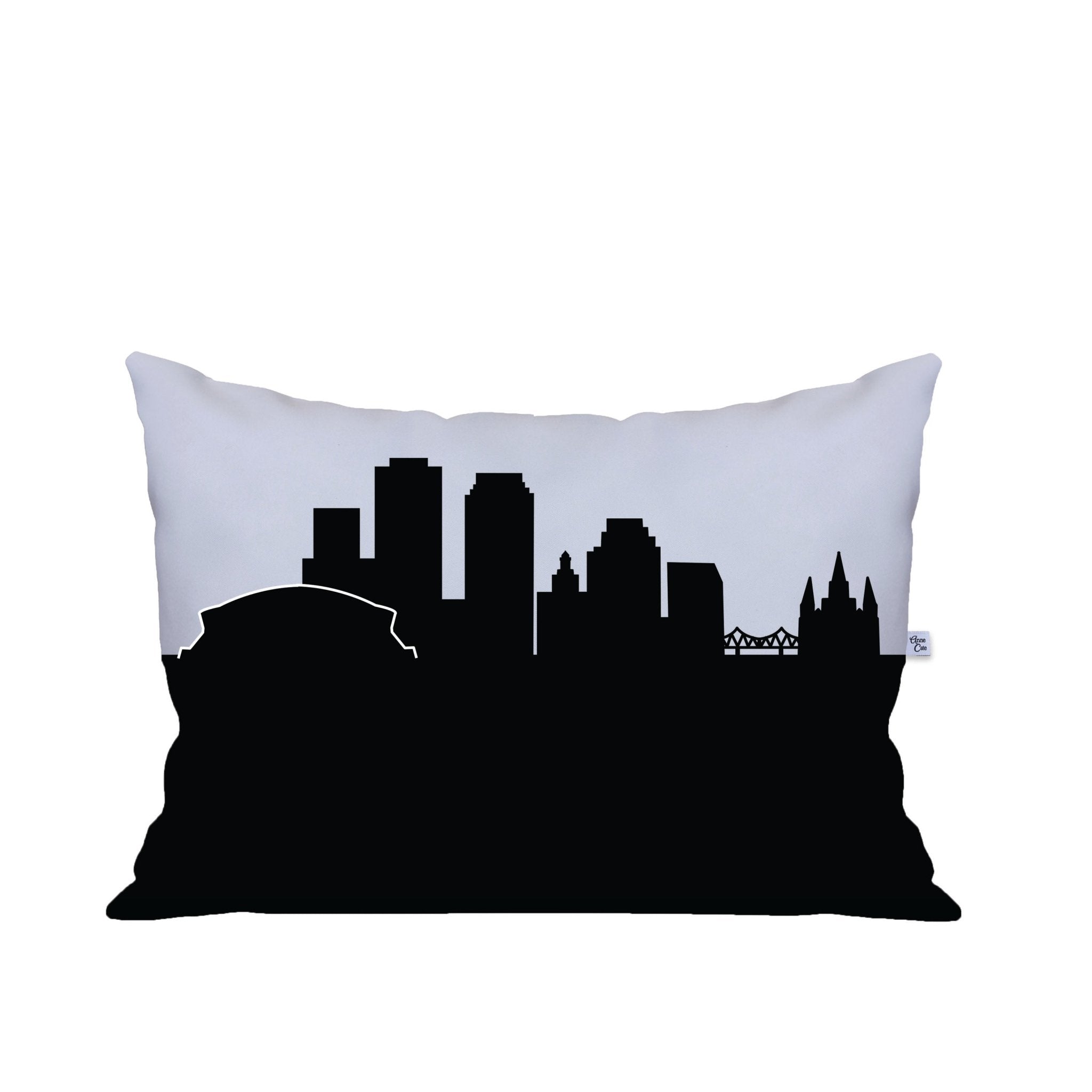 New Orleans LA Skyline Lumbar Pillow - Anne Cate