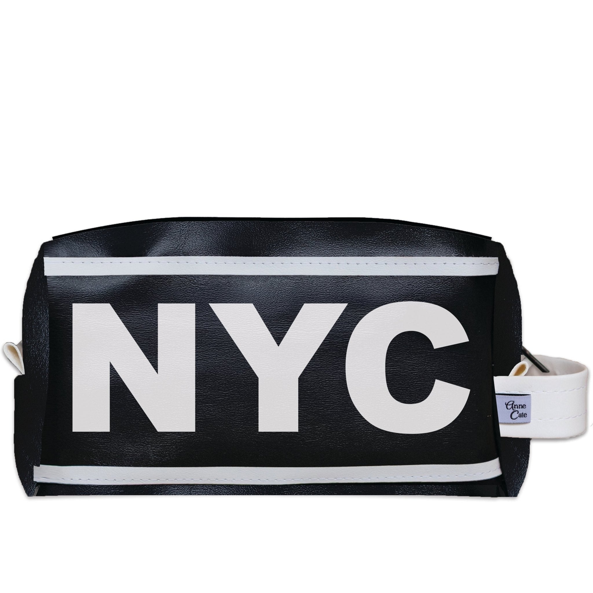 NYC (New York City) City Abbreviation Travel Dopp Kit Toiletry Bag - Anne Cate