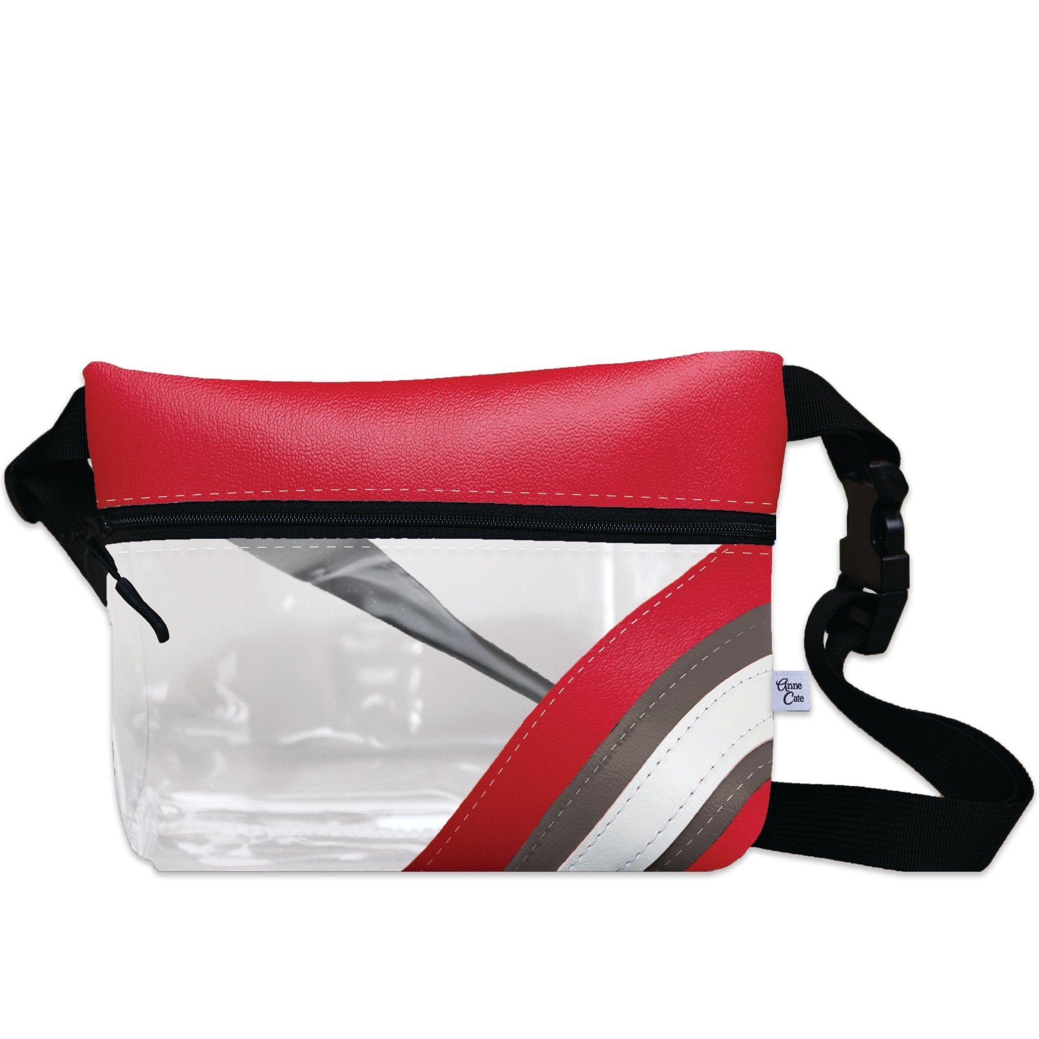 Ohio State University Football Stadium Clear Stripe Game Day Fanny Pack - Anne Cate
