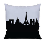 Paris France Skyline Large Throw Pillow