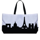 Paris France Skyline Weekender Tote