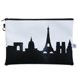 Paris France Skyline Wristlet Clutch Purse