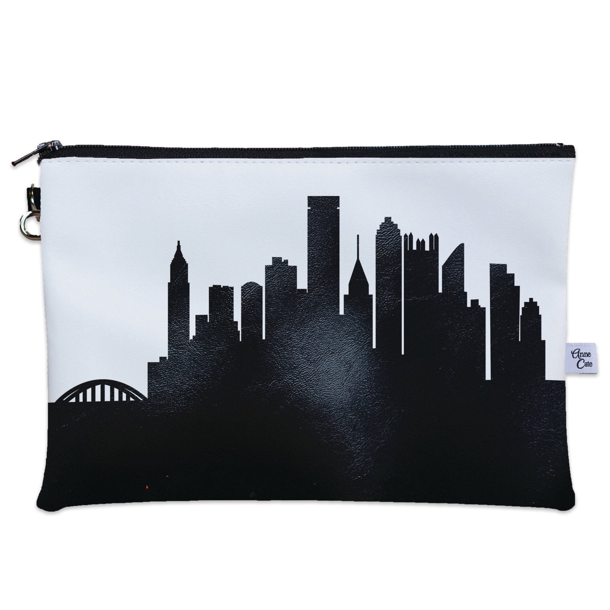 Pittsburgh PA Skyline Wristlet Clutch Purse - Anne Cate