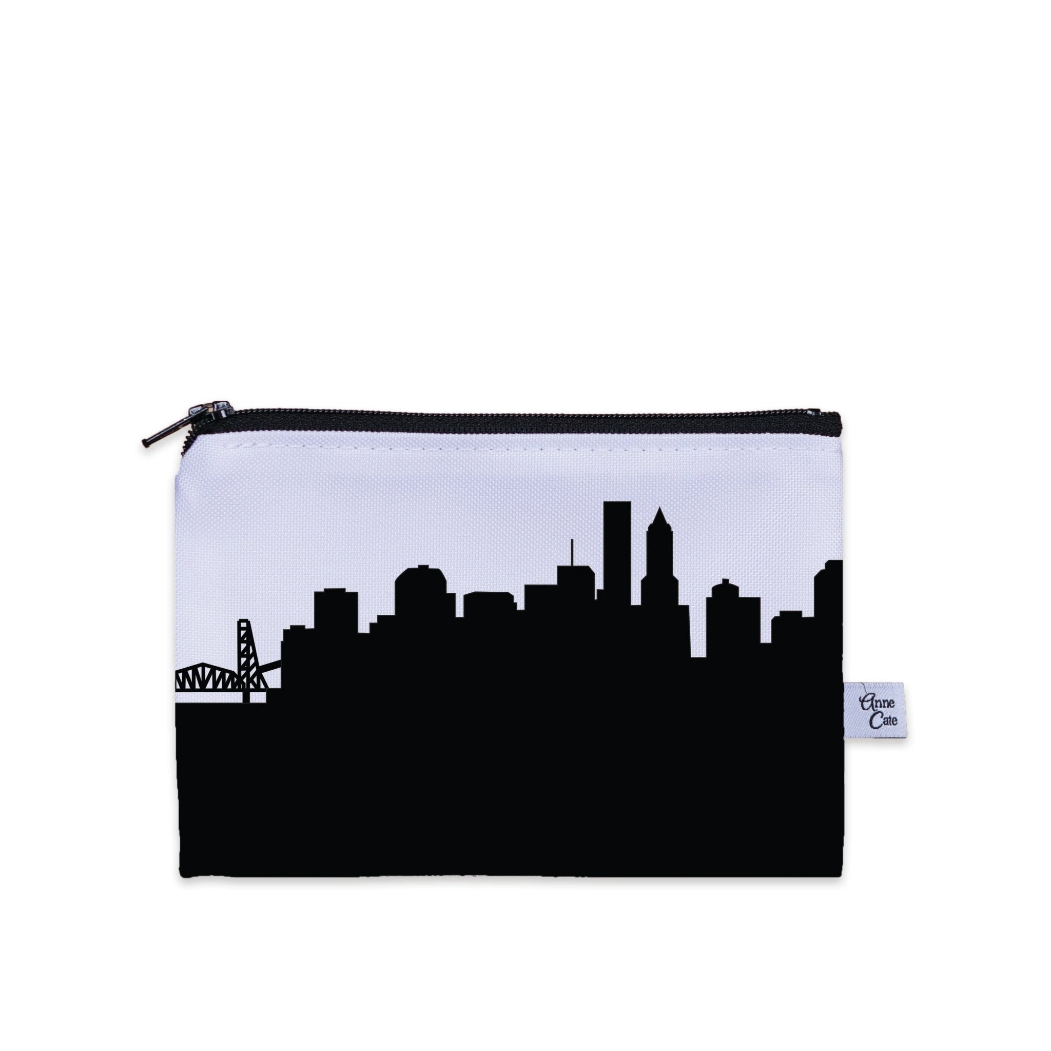 Portland OR Skyline Canvas Mini Purse - Anne Cate