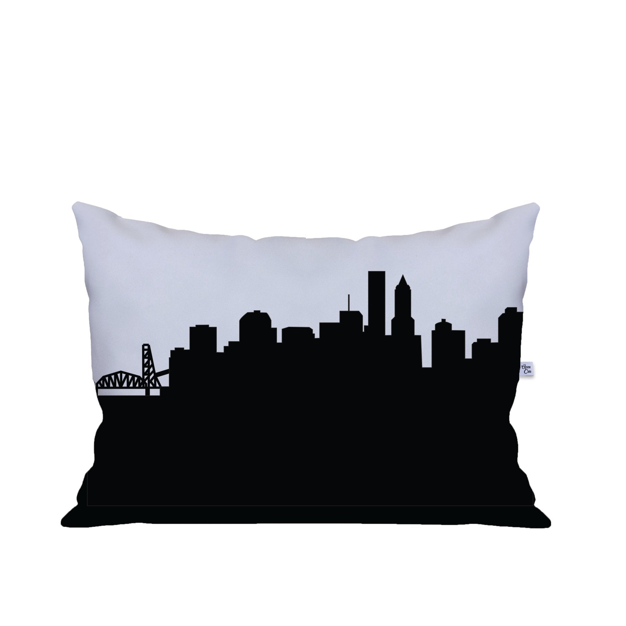 Portland OR Skyline Lumbar Pillow - Anne Cate