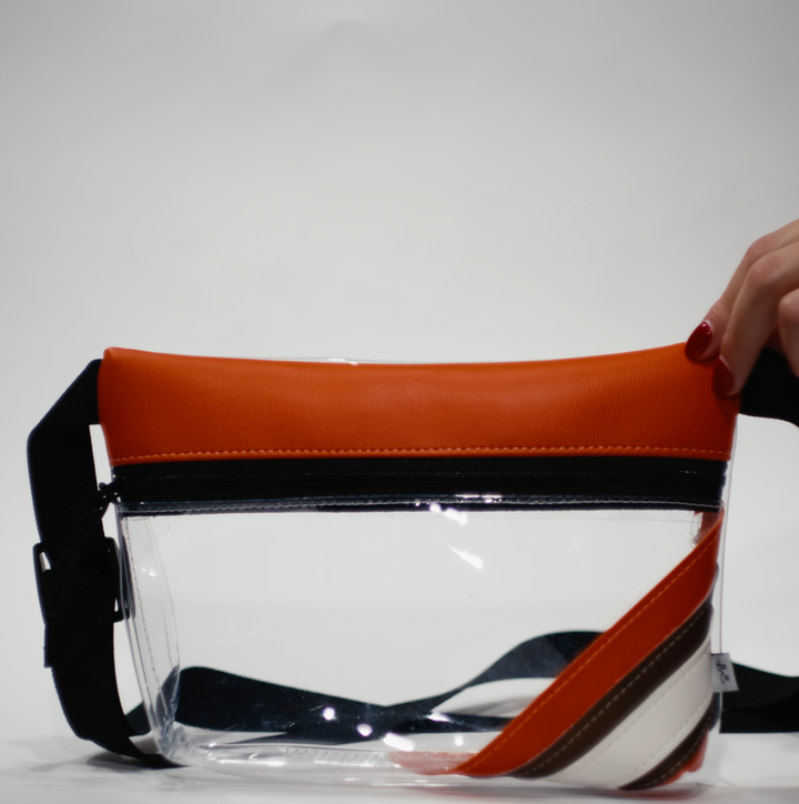 NFL Clear Stripe Football Fanny pack