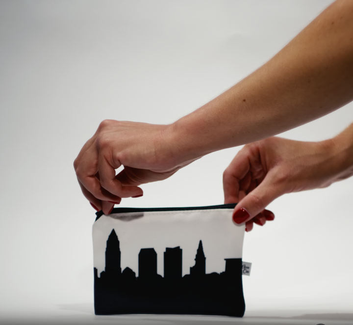 Cheyenne WY Skyline Canvas Mini Purse