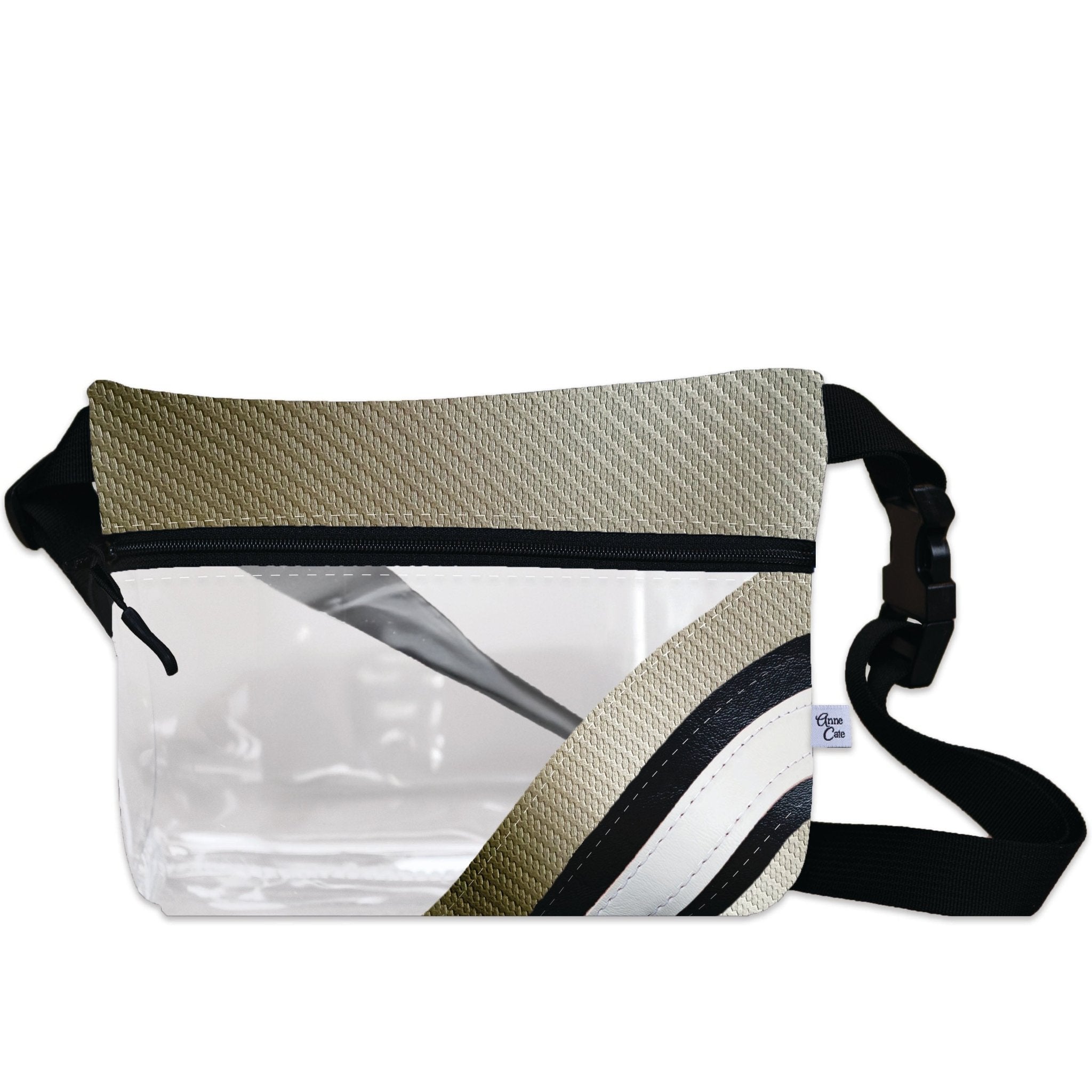 Purdue University Football Stadium Clear Stripe Game Day Fanny Pack - Anne Cate