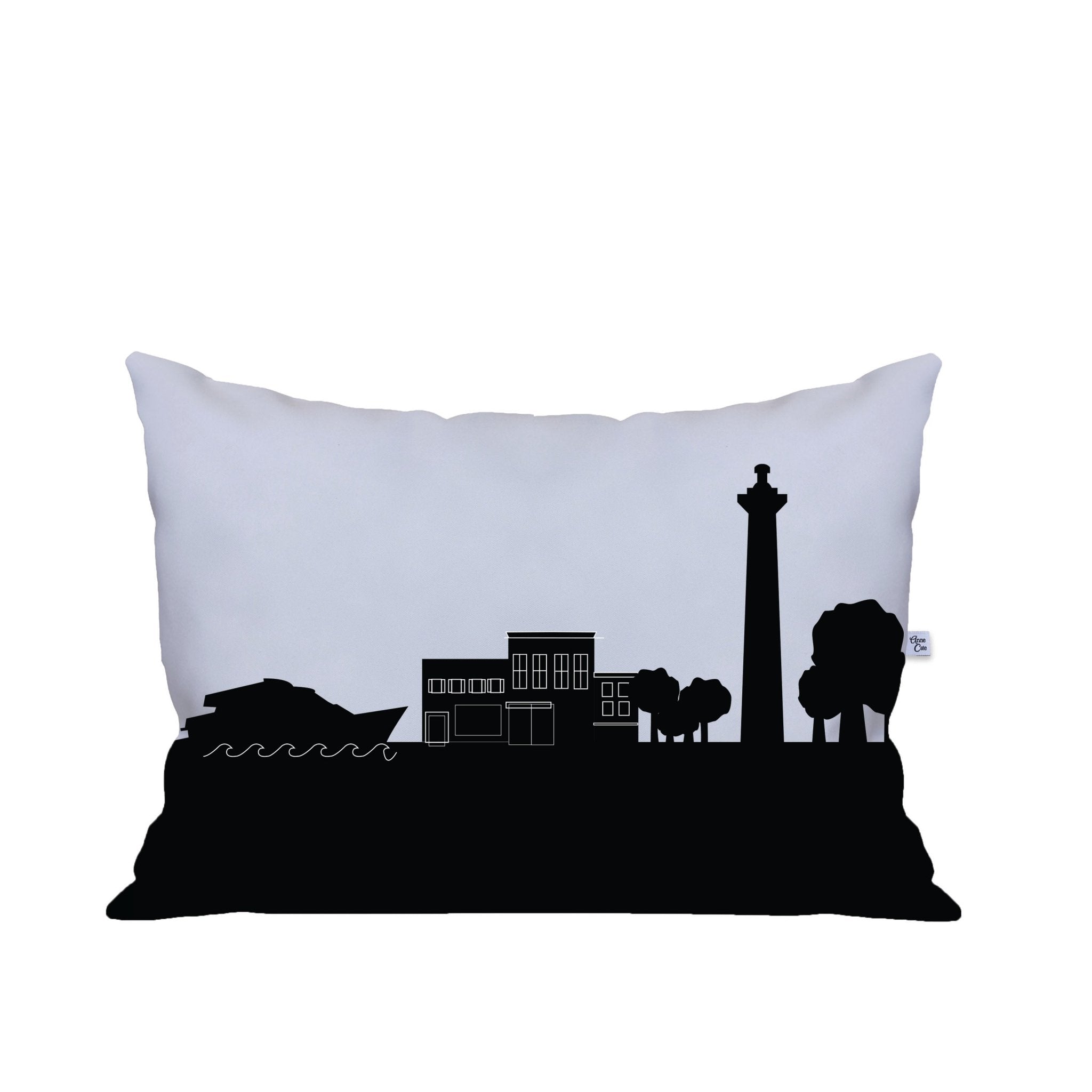 Put in Bay OH Skyline Lumbar Pillow - Anne Cate