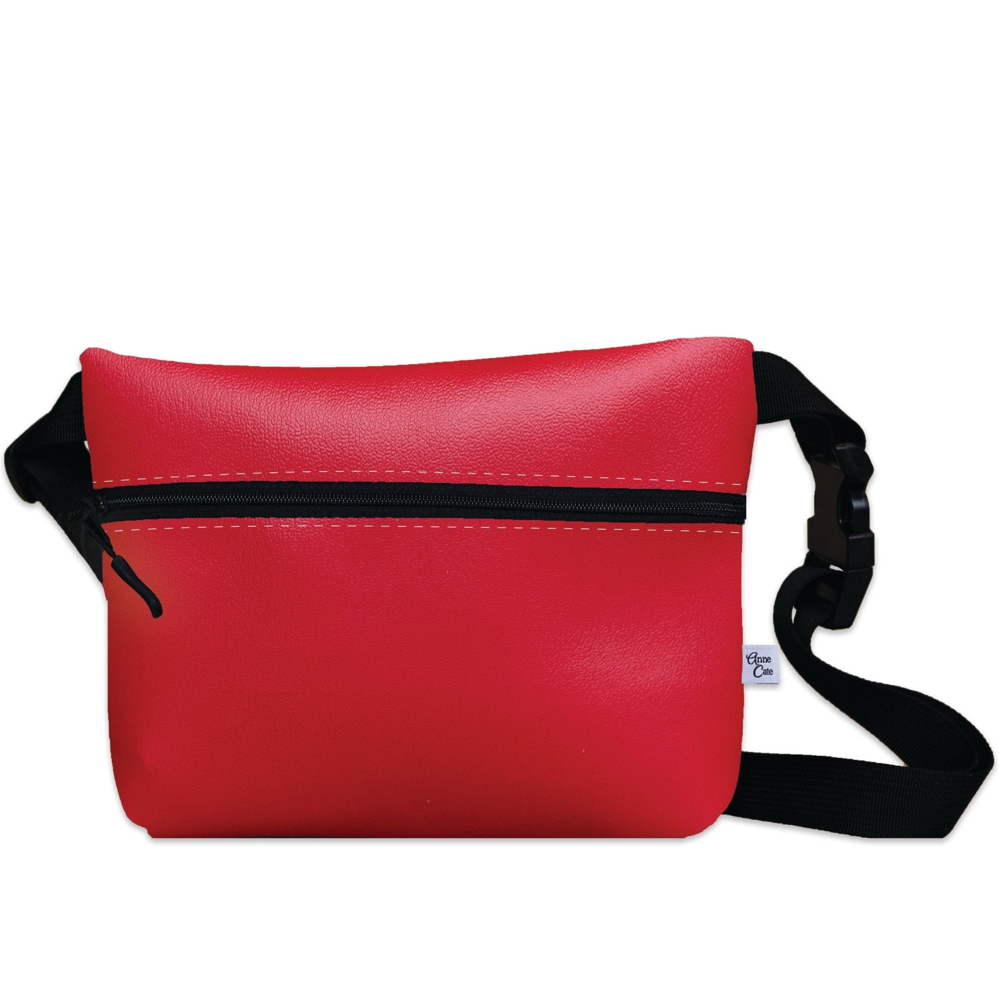 Red Belt Bag Fanny Pack - Anne Cate