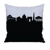 Rome Italy Skyline Large Throw Pillow