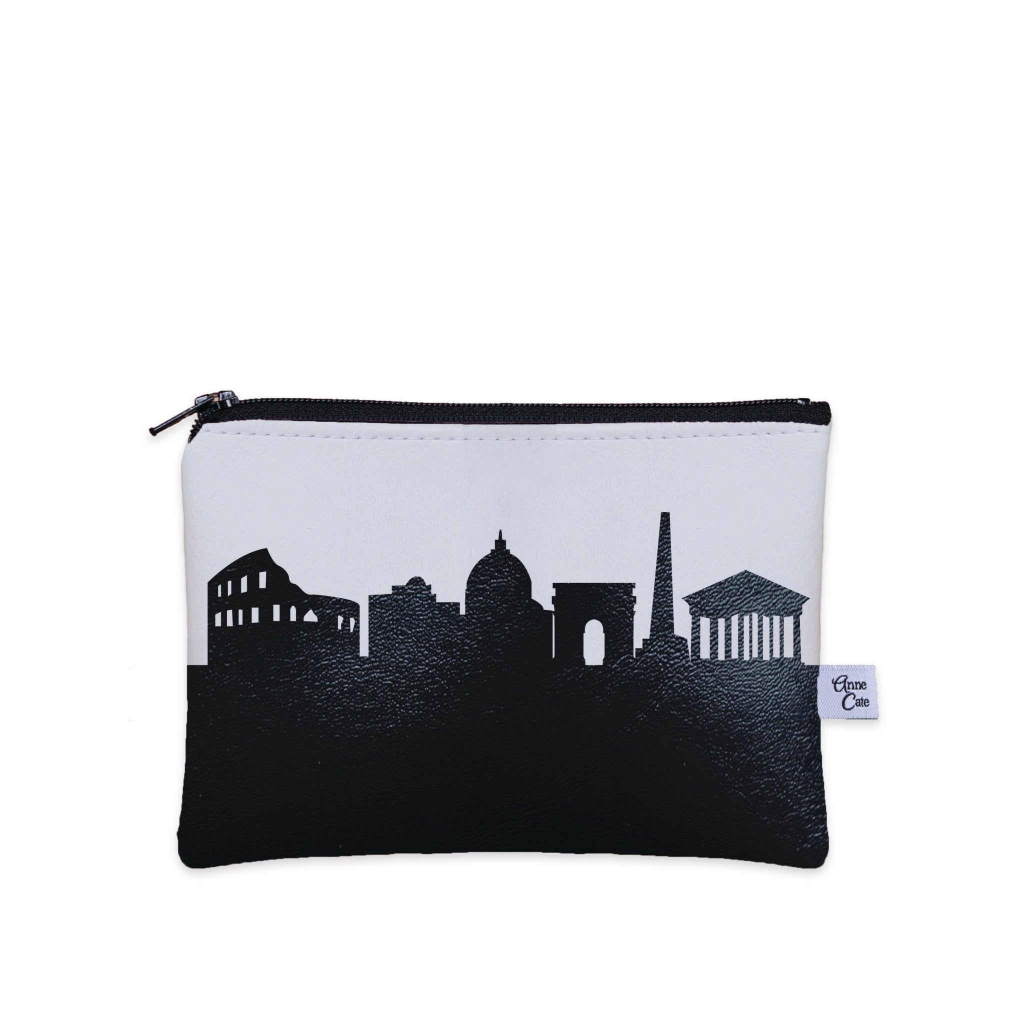 Rome Italy Skyline Vegan Leather Mini Wallet - Anne Cate