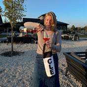 Sailcloth Wine Tote - Custom - Anne Cate