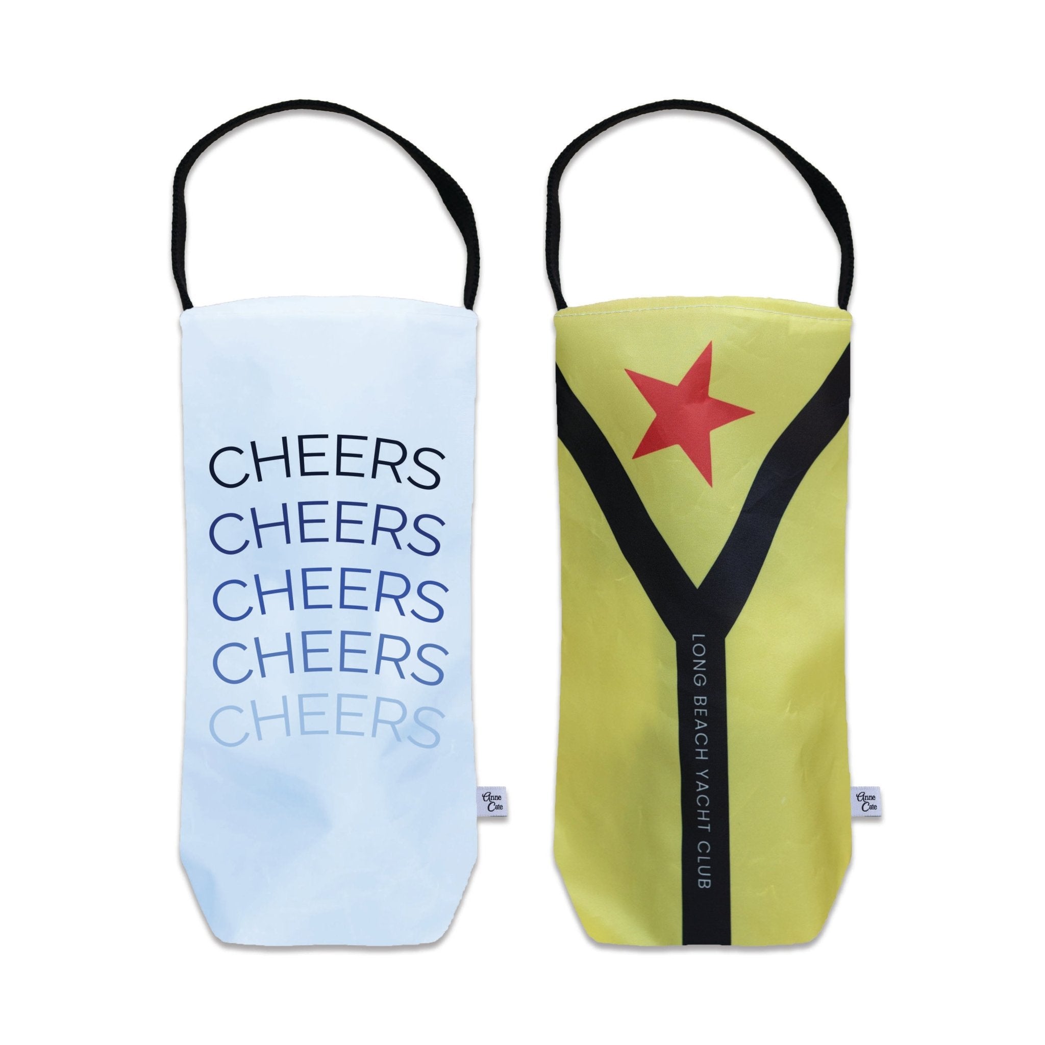 Sailcloth Wine Tote - Custom - Anne Cate