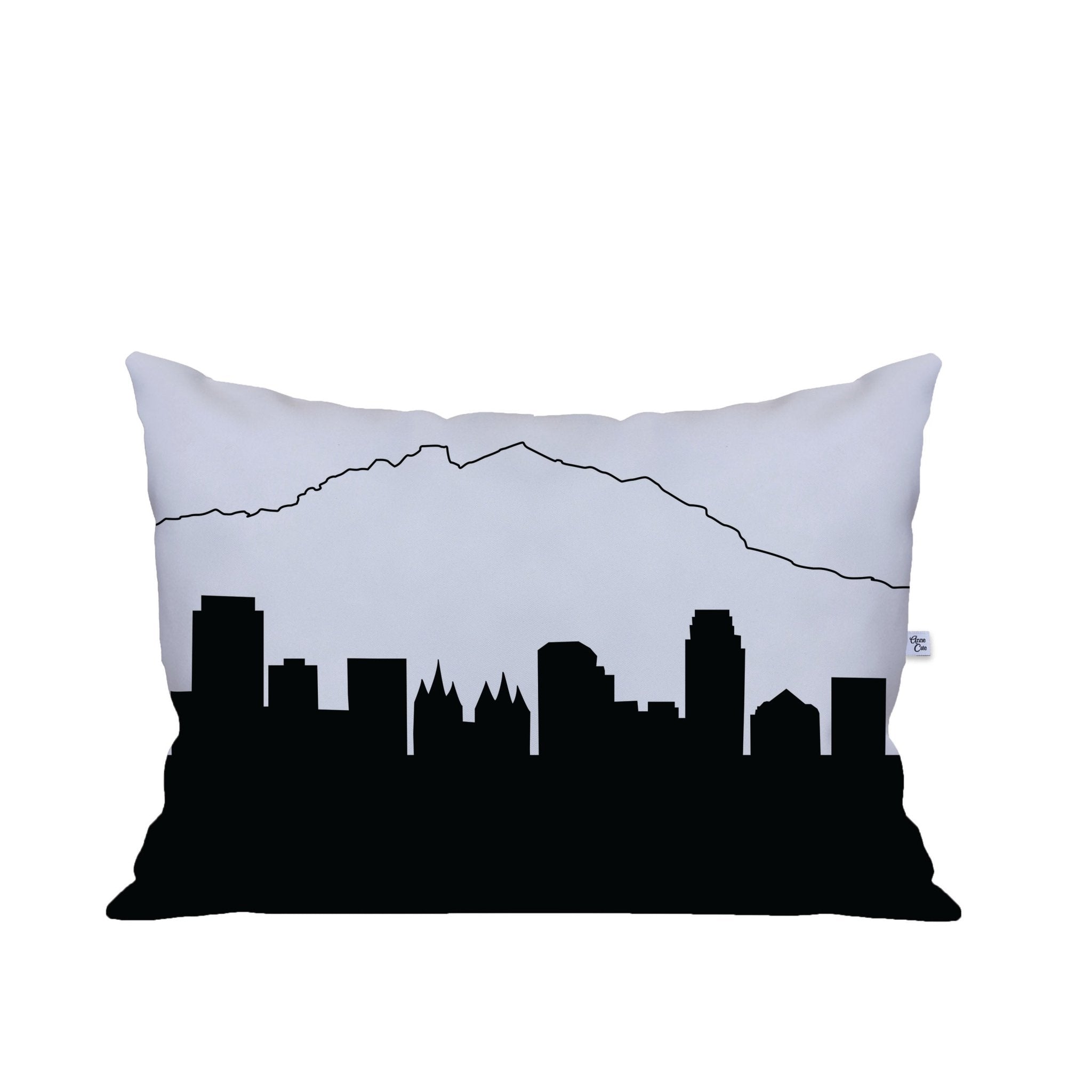 Salt Lake City UT Skyline Lumbar Pillow - Anne Cate