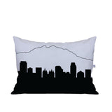 Salt Lake City Utah Skyline Lumbar Pillow