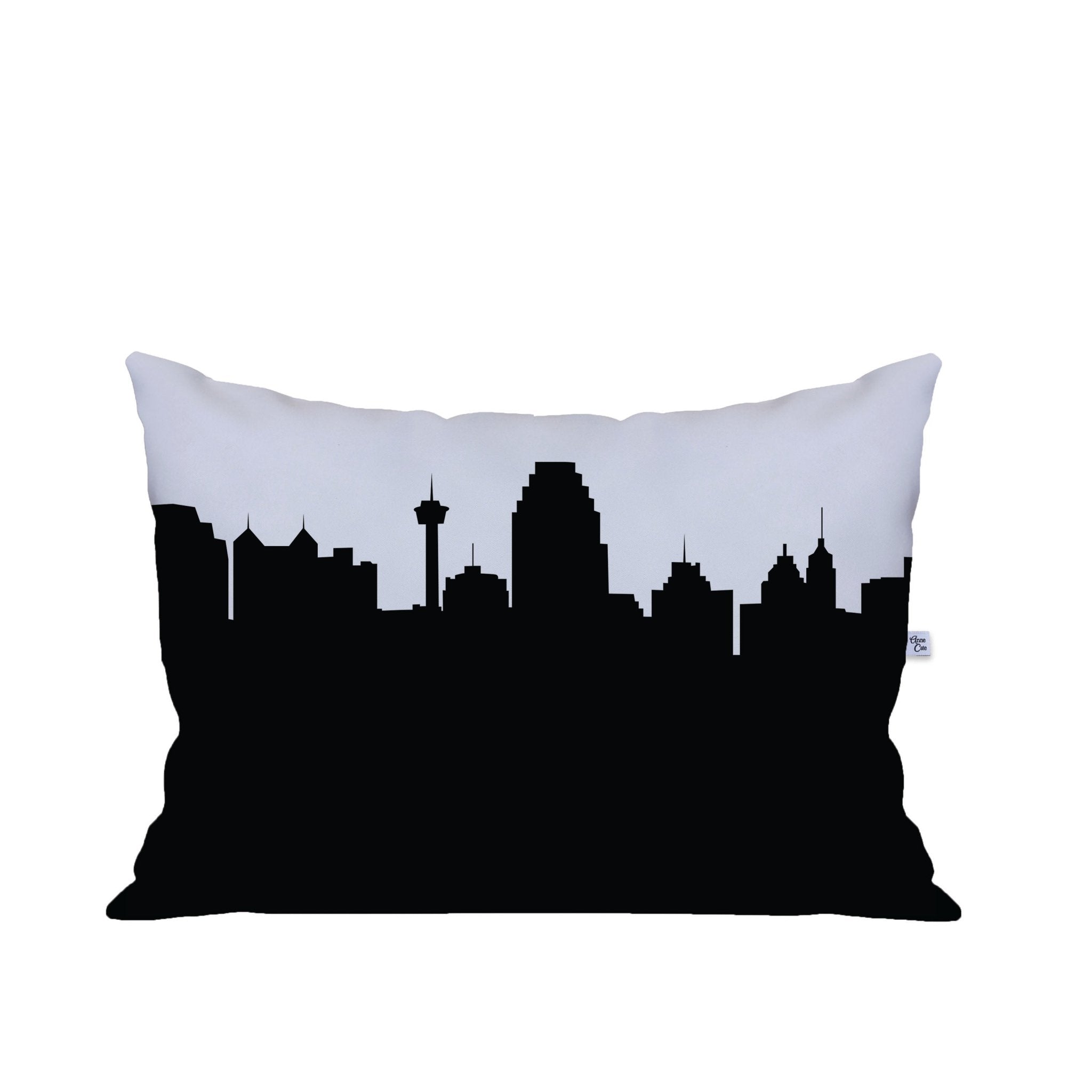 San Antonio TX Skyline Lumbar Pillow - Anne Cate