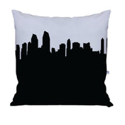 San Diego CA Skyline Large Throw Pillow - Anne Cate
