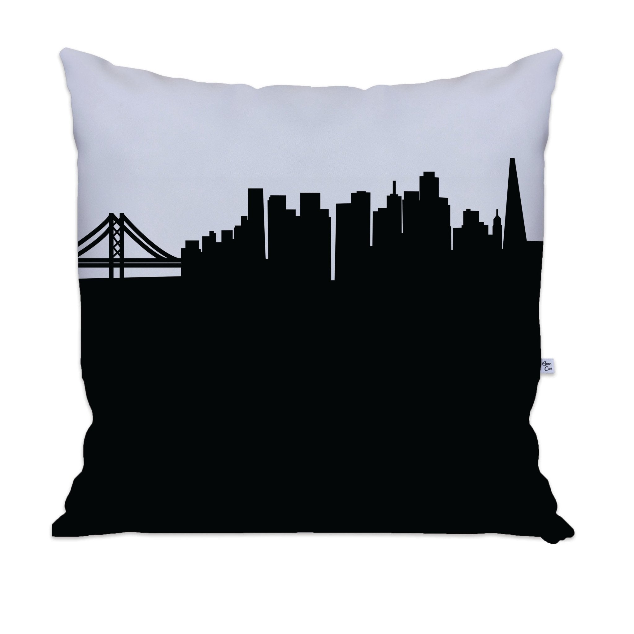 San Francisco CA Skyline Large Throw Pillow - Anne Cate
