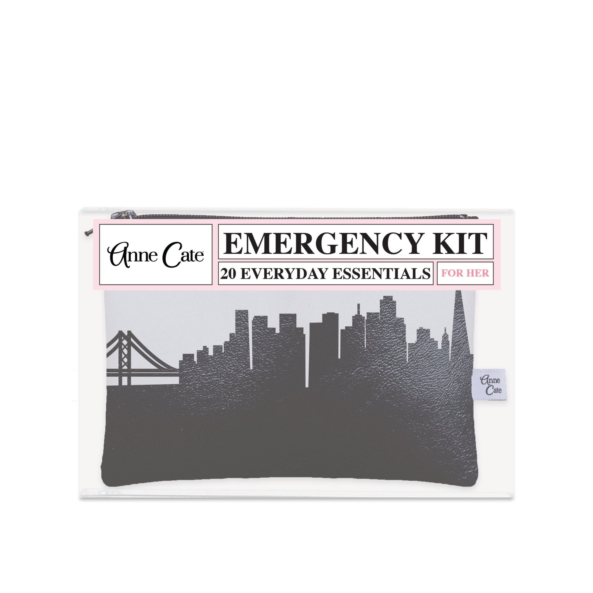 San Francisco CA Skyline Mini Wallet Emergency Kit - For Her - Anne Cate