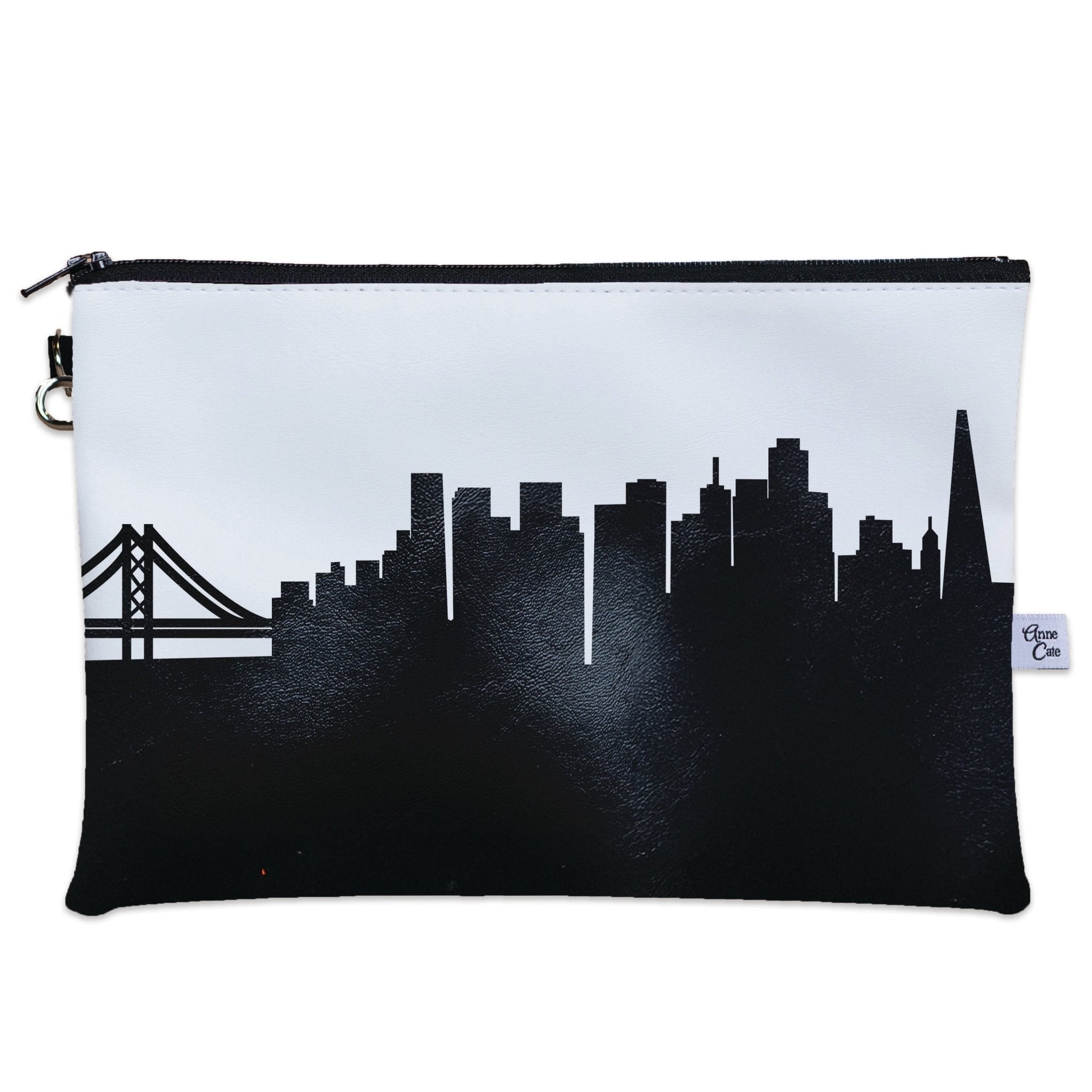 San Francisco CA Skyline Wristlet Clutch Purse - Anne Cate