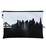 San Francisco CA Skyline Wristlet Clutch Purse