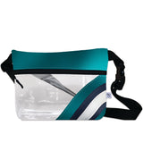Seattle Mariners Baseball Ballpark Clear Stripe Game Day Fanny Pack