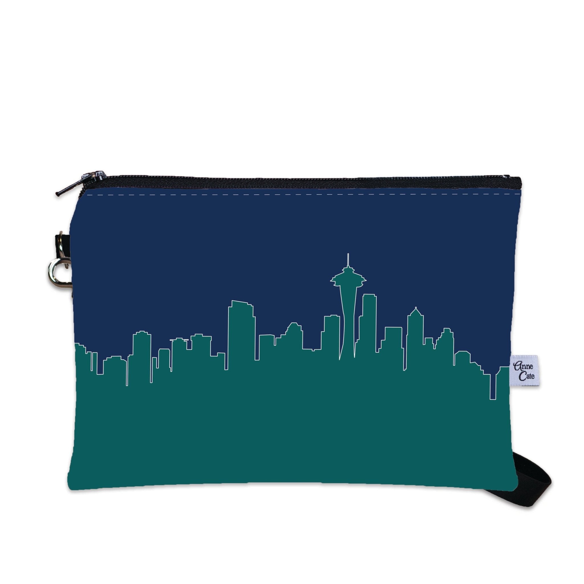 Seattle Mariners Baseball Ballpark Skyline Game Day Wristlet - Anne Cate