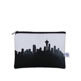 Seattle WA Skyline Vegan Leather Mini Wallet