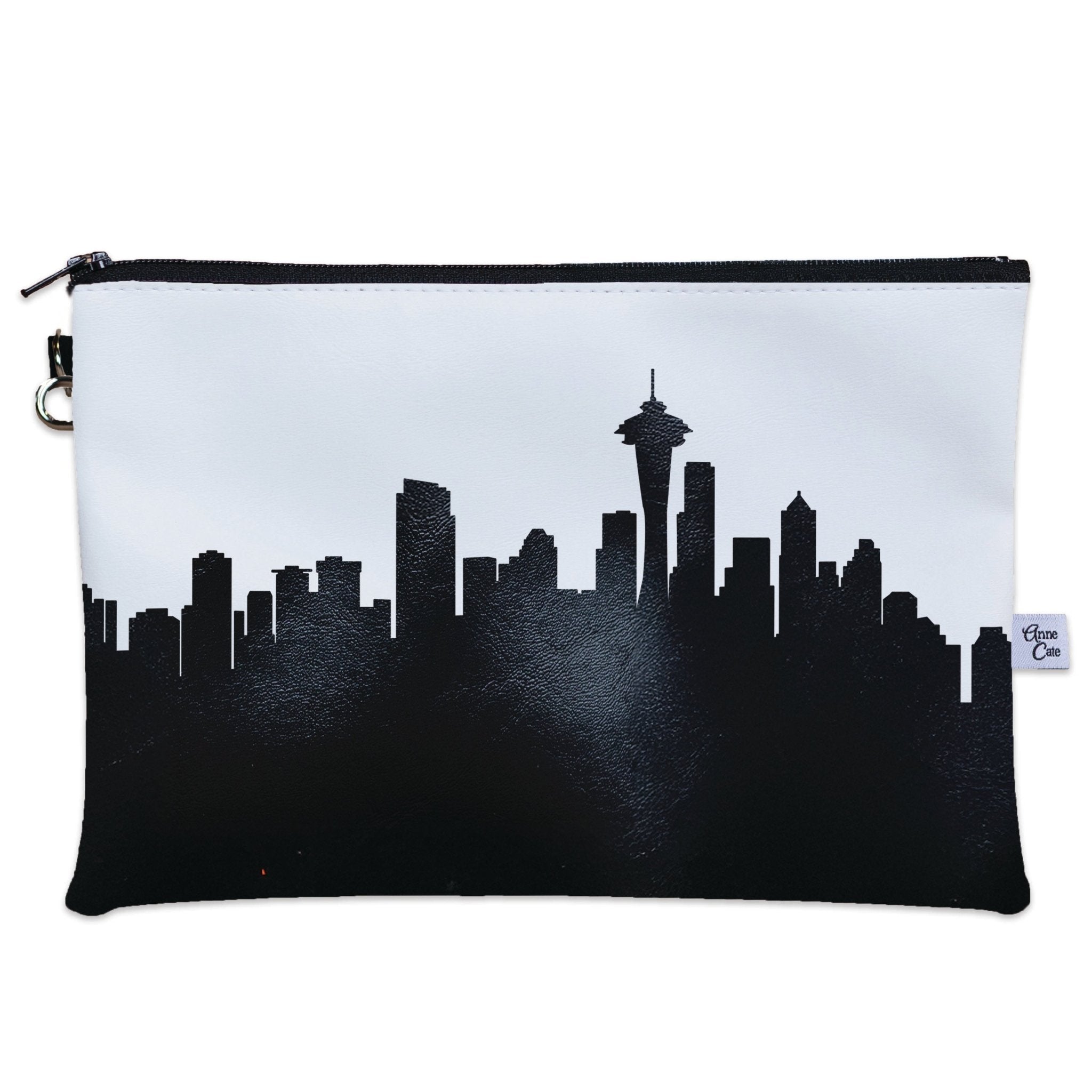 Seattle WA Skyline Wristlet Clutch Purse - Anne Cate