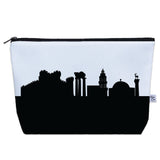 Rhodes Greece Skyline Cosmetic Makeup Bag