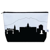Cheyenne WY Skyline Cosmetic Makeup Bag