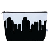 Miami FL Skyline Cosmetic Makeup Bag