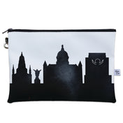 South Bend IN (University of Notre Dame) Skyline Wristlet Clutch Purse