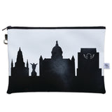 South Bend IN (University of Notre Dame) Skyline Wristlet Clutch Purse