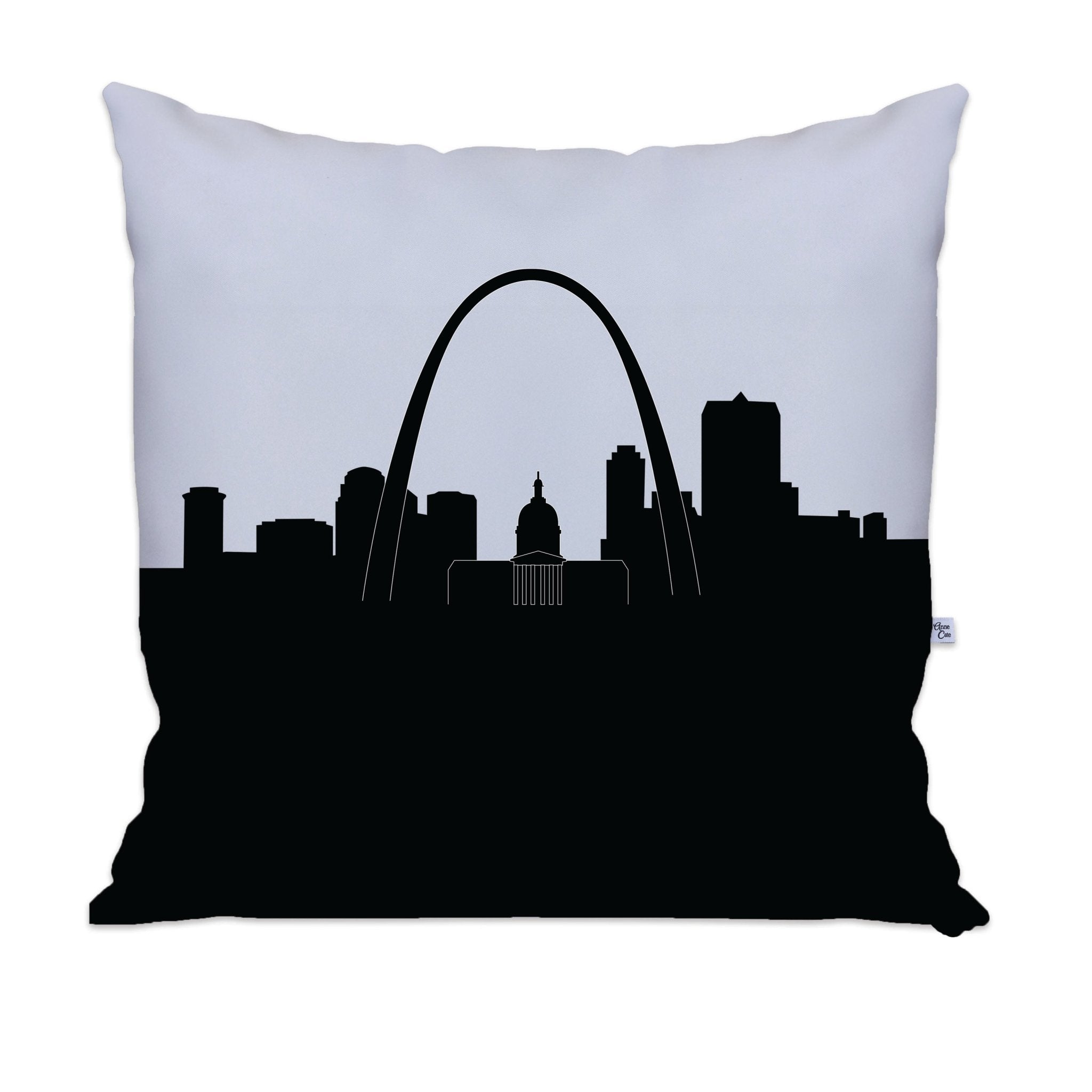 St. Louis MO Skyline Large Throw Pillow - Anne Cate